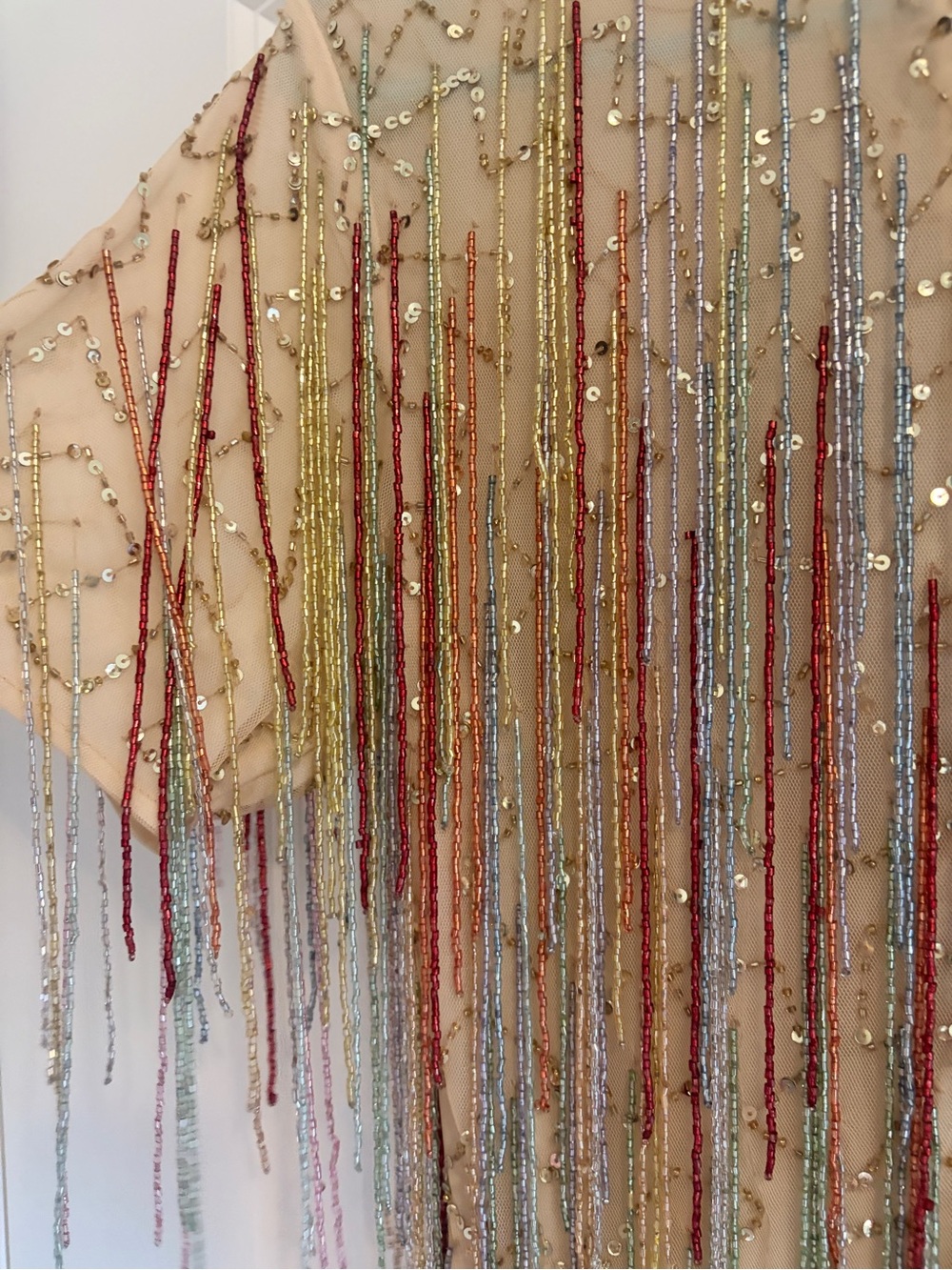 Nasty Gal Tassel Beaded Mini Shift Dress - Picture 8 of 11